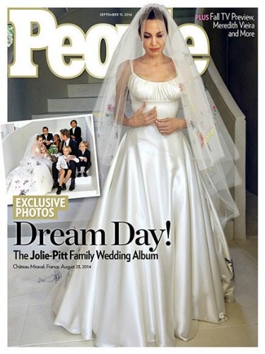 L'abito da sposa di Angelina Jolie | People