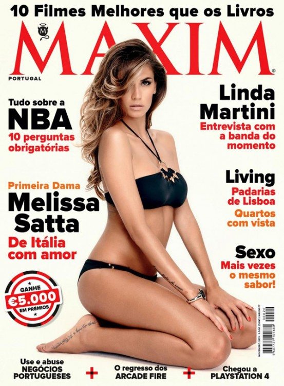 Melissa Satta sulla copertina di Maxim Portogallo | © Maxim 