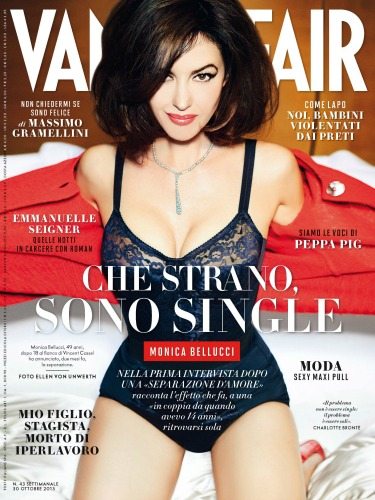 Monica Bellucci su Vanity Fair