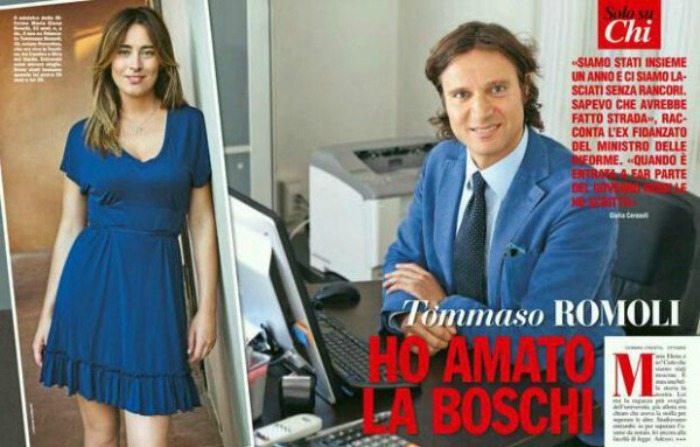 Tommaso Romoli e Maria Elena Boschi | © Chi