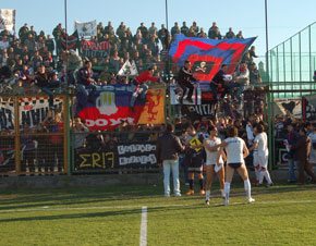 500 tifosi del cosenza ad aversa