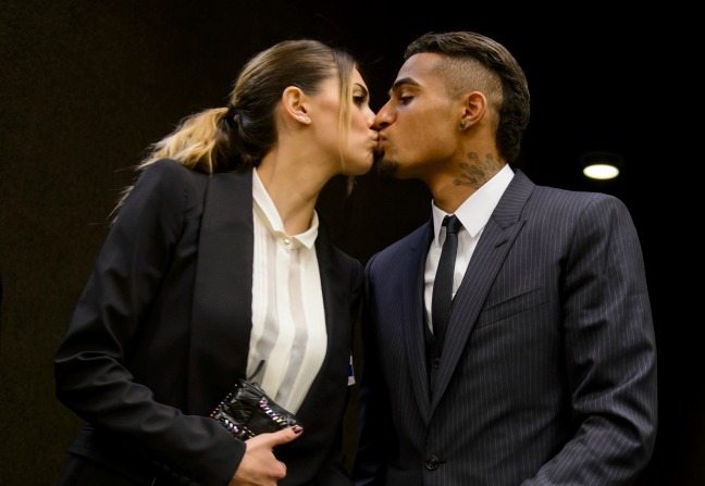 Melissa Satta e Kevin Prince Boateng | © FABRICE COFFRINI / Getty Images