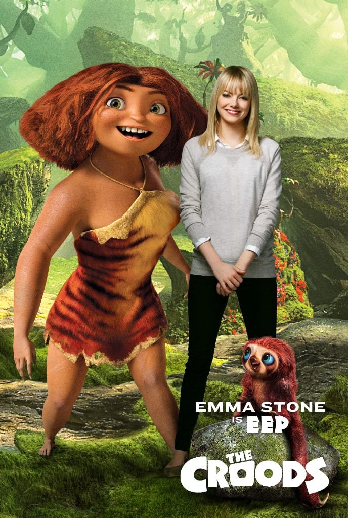 Emma Stone è Hip nel character poster de I Croods