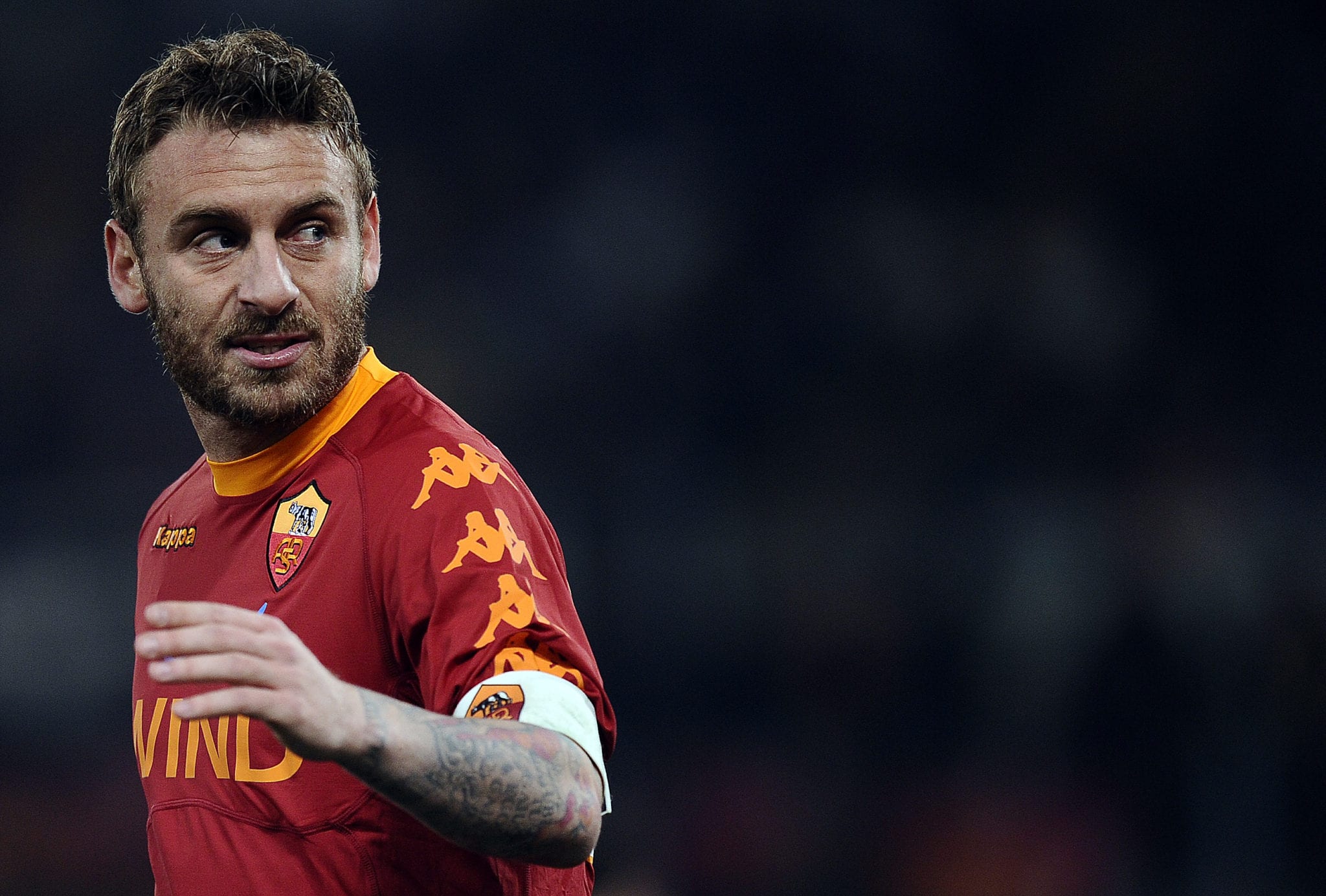 AS Roma's midfielder Daniele De Rossi ge