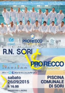 Locandina R.N Sori - Pro Recco