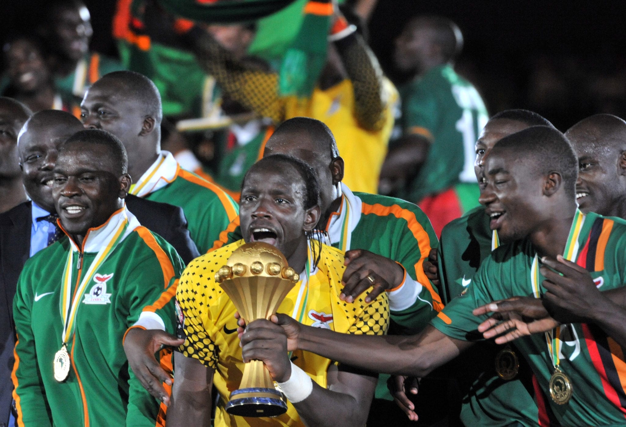 Il trionfo dello Zambia lo scorso anno | ©ISSOUF SANOGO/AFP/Getty Images