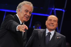 Michele Santoro e Silvio Berlusconi | © TIZIANA FABI/AFP/Getty Images