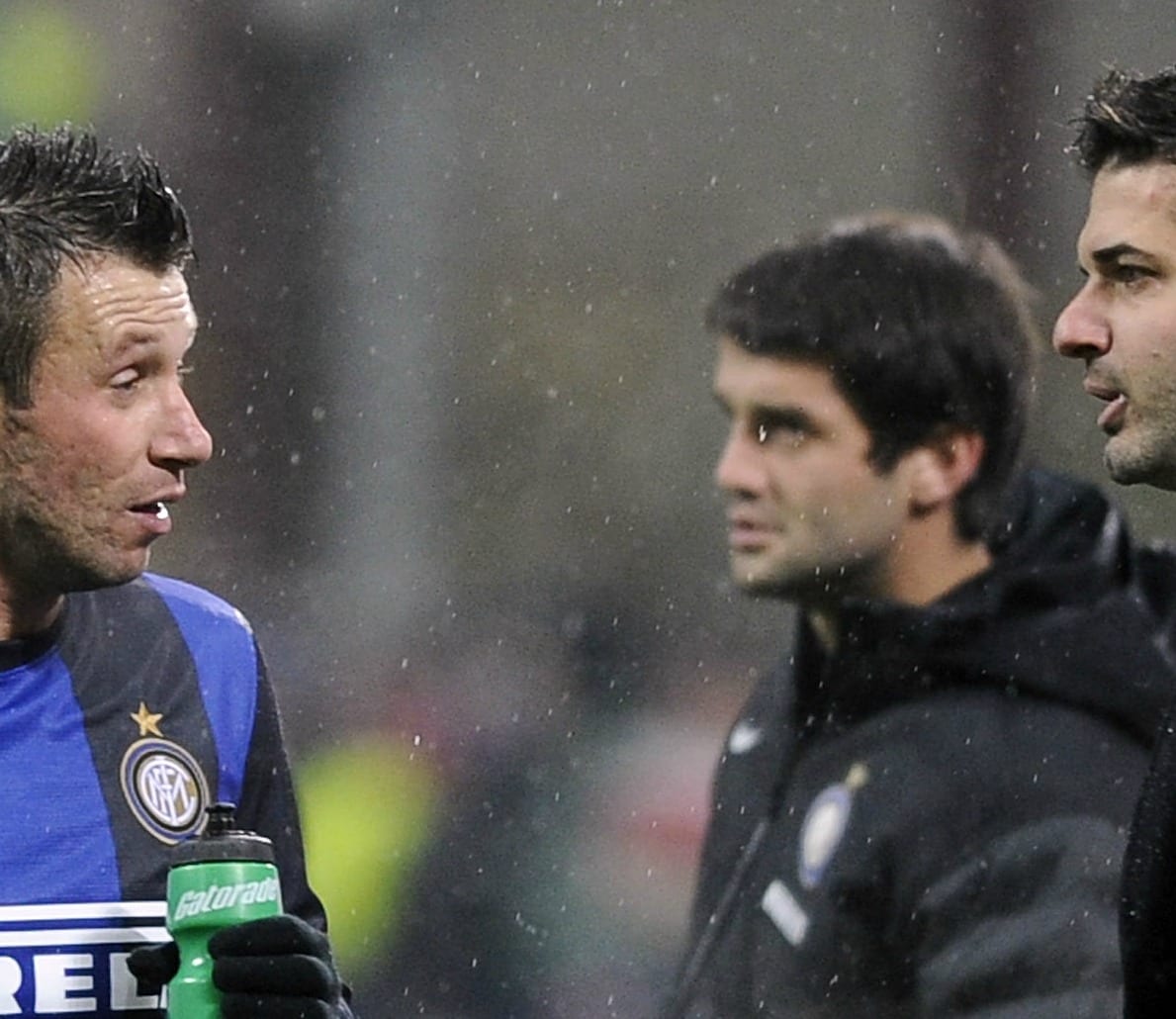 Lite Cassano-Stramaccioni in allenamento | © Claudio Villa/ Getty Images Sport