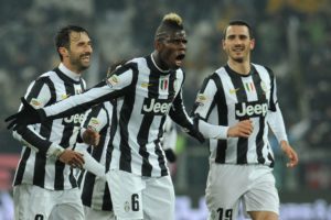 Paul Pogba alla sua prima doppietta con la Juve | ©  Valerio Pennicino/Getty Images