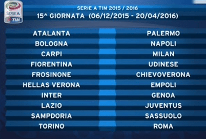 15° Giornata Serie A 2015/16 | Foto SportMediaset.it