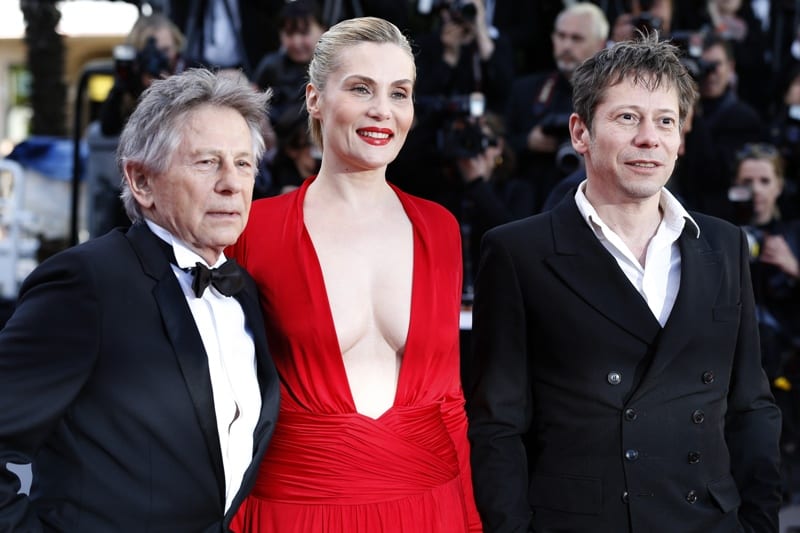 Roman Polanski, Emmanuelle Seigner e Mathieu Amalric | © Valery Hache/Getty Images