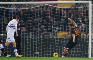 Vasilis Torosidis realizza l'1-0 | © Paolo Bruno / Getty Images