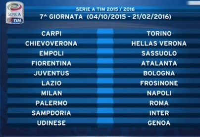 7° Giornata Serie A 2015/16 | Foto SportMediaset.it