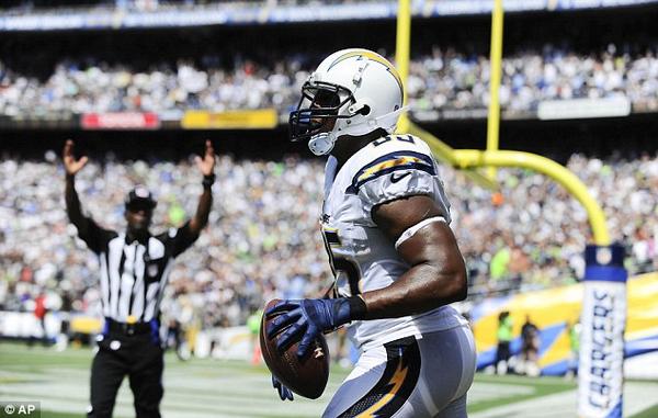 Antonio Gates dei San Diego Chargers | Foto Twitter