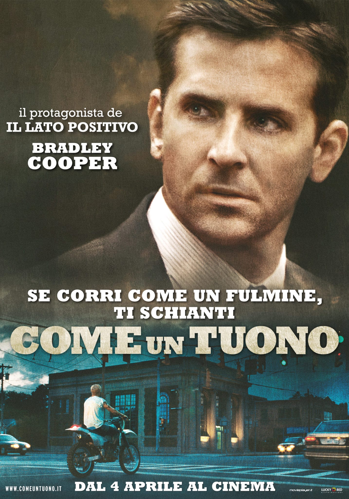 Bradley Cooper nel character poster di Come un tuono