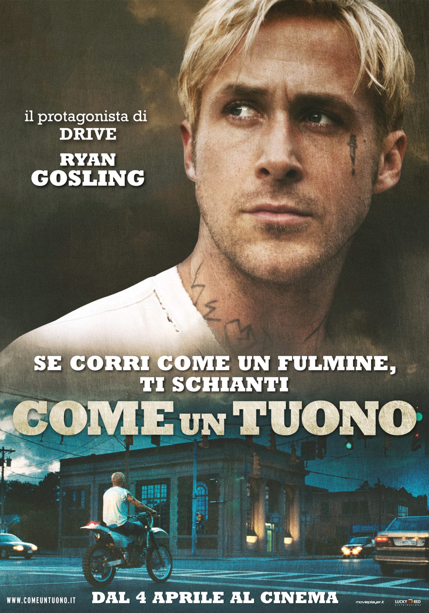 Ryan Gosling nel character poster di Come un tuono