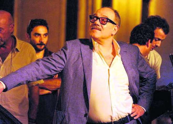 Carlo Verdone sul set de La grande bellezza