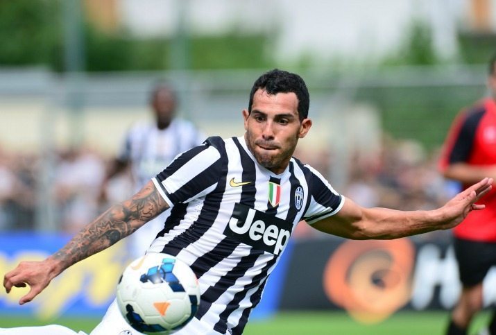 Carlos Tevez, primo gol in bianconero ©GIUSEPPE CACACE/AFP/Getty Images