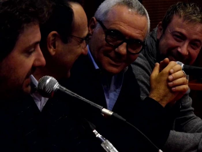 Leonardo Pieraccioni, Carlo Conti, Giorgio Panariello e Marco Masini