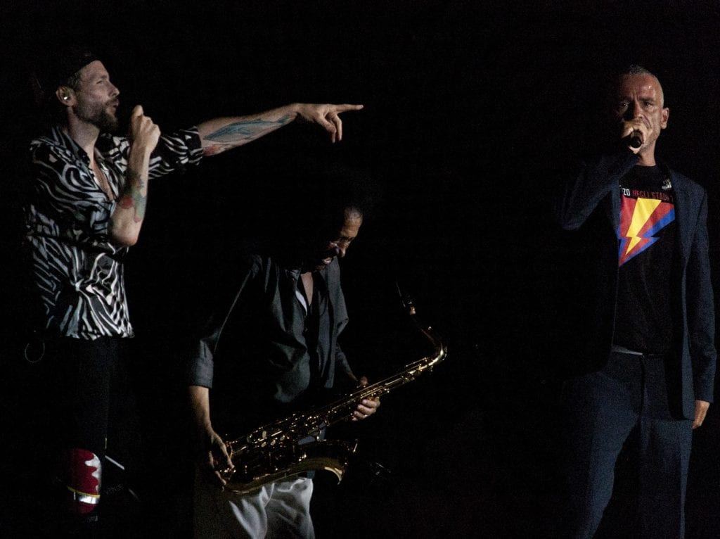 Lorenzo negli Stadi 2015, Stadio San Paolo di Napoli  - Jovanotti, James Senese e Eros Ramazzotti - Ph. © Angelo Moraca  