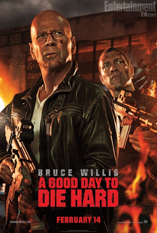 Bruce Willis e Jai Courtney nel nuovo poster di Die Hard - Un buongiorno per morire