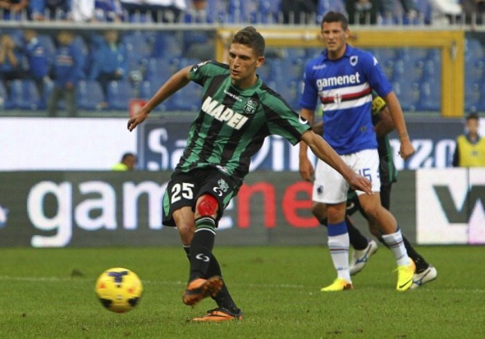 Domenico Berardi prima tripletta in Serie A | ©  Marco Luzzani / Getty Images