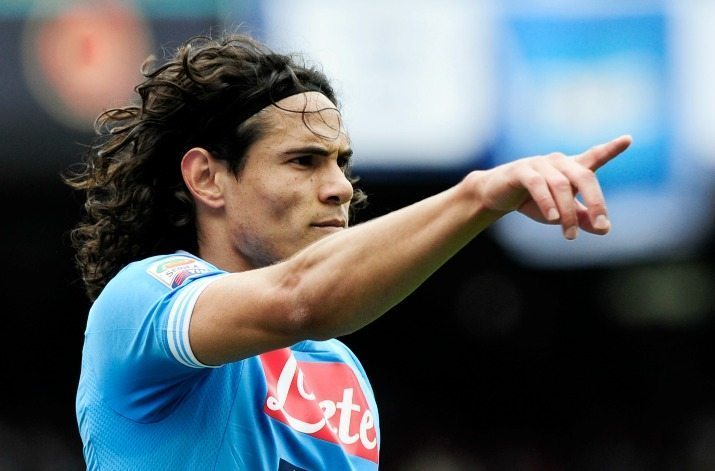 Edinson Cavani al rientro contro l'Inter dopo la squalifica ©ROBERTO SALOMONE/AFP/Getty Images