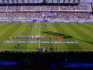 Ingresso in campo di Empoli-Cagliari | Foto Twitter