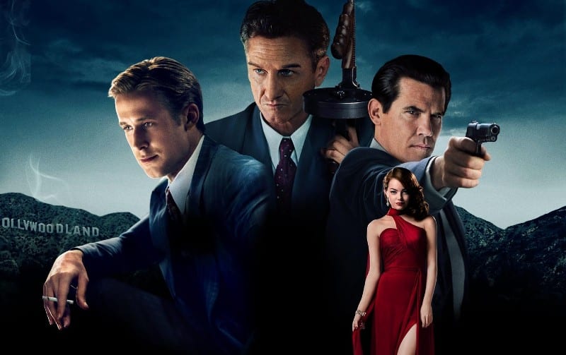 Un dettaglio del poster americano di Gangster Squad