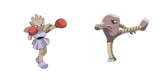 Hitmonchan e Hitmonlee