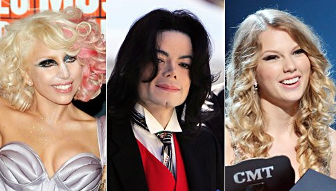 Lady GaGa - Michael Jackson - Taylor Swift