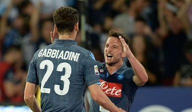 Dries Mertens e Manolo Gabbiadini | Foto Twitter