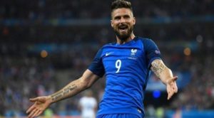 Olivier Giroud apre le danze per la Francia con l'Islanda | Foto Twitter