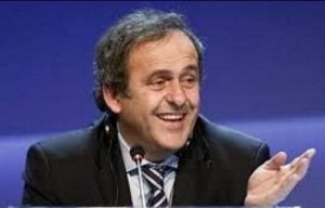 Il presidente dell'Uefa Michel Platini