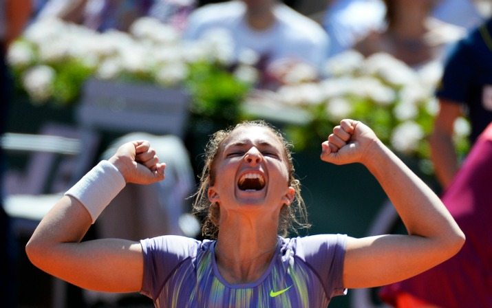 Tutta la gioia di Sara Errani ©MARTIN BUREAU/AFP/Getty Images