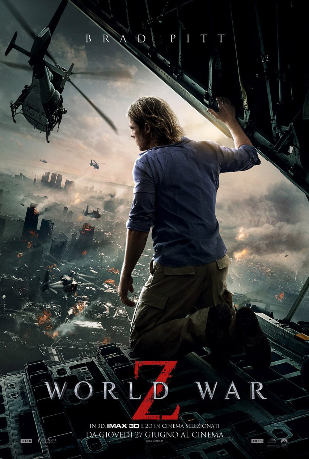 Il poster italiano di World War Z