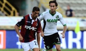 Una fase della gara tra Bologna e Sassuolo | Foto Web