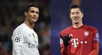 Cristiano Ronaldo e Robert Lewandowski | Foto Twitter