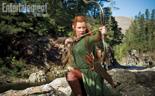 Evangeline Lilly nella nuova immagine de Lo Hobbit: La desolazione di Smaug