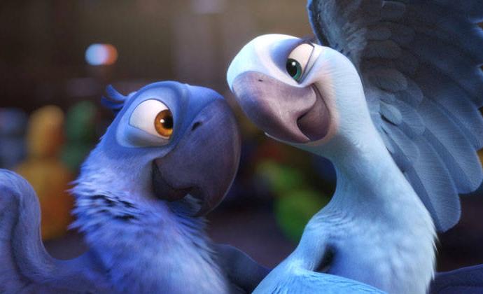 Un'immagine dal film d'animazione Rio