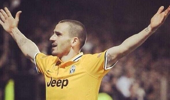 Leonardo Bonucci esulta dopo la rete decisiva | Foto Twitter / Il Pallonaro