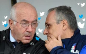 Carlo Tavecchio e Claudio Lotito | Foto Twitter