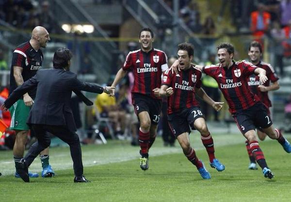 Bonaventura esulta dopo la rete del vantaggio | Foto Twitter