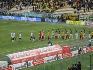 L'ingresso in campo di Modena e Ternana | Foto Twitter