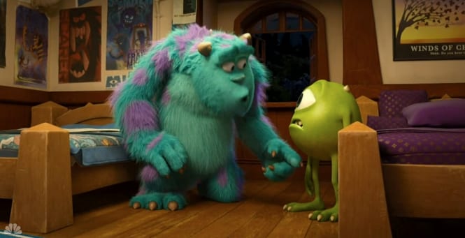 Mike e Sulley nella nuova clip di Monsters University