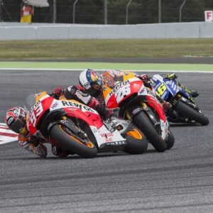 Marquez, Pedrosa e Rossi, foto Facebook