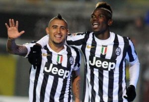 Arturo Vidal e Paul Pogba | Foto Twitter