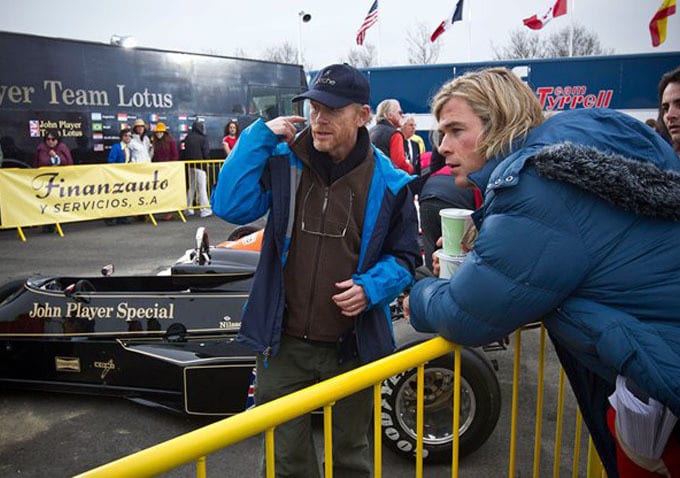 Ron Howard e Chris Hemsworth 