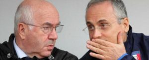 Carlo Tavecchio e Claudio Lotito | Foto Twitter