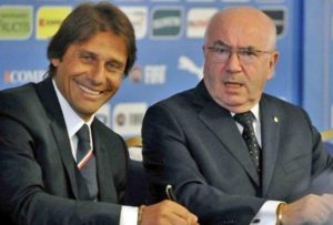 Antonio Conte e Carlo Tavecchio | Foto Twitter